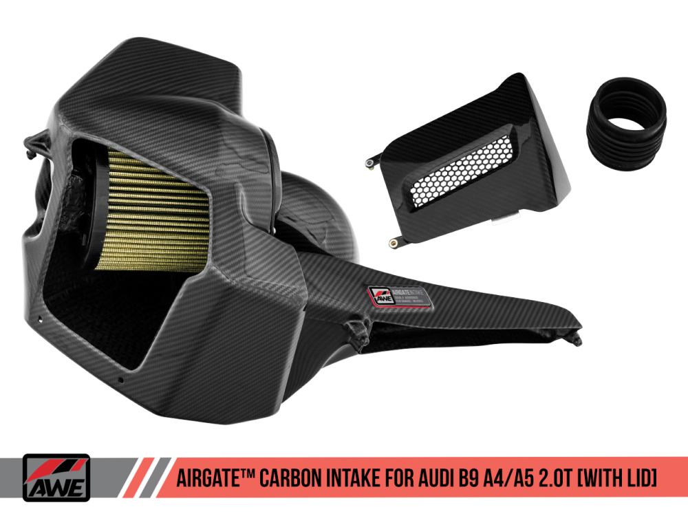 Впускная система AWE AirGate™ Carbon Intake для Audi A4/A5 (B9) (8W/F5) 2.0L Turbo (2.0 TFSI/EA888 Gen3B)