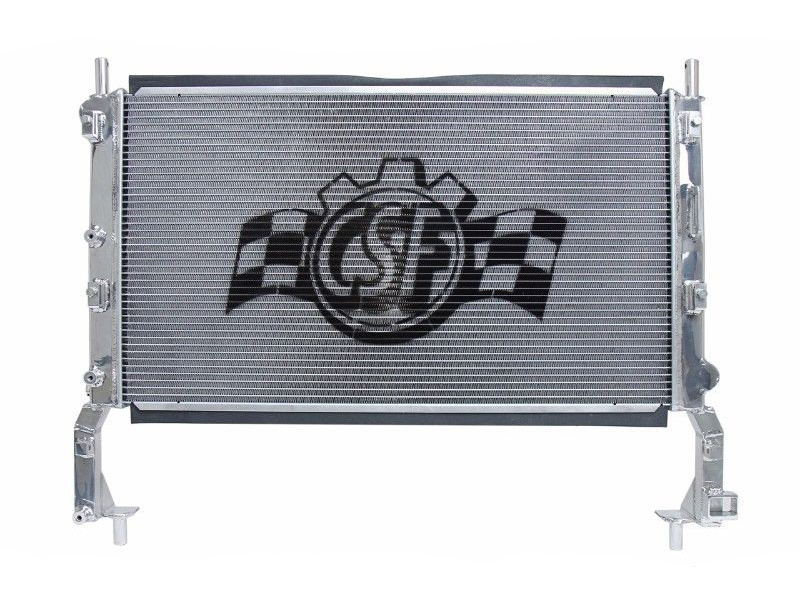 Алюминиевый радиатор CSF Racing 1 Row для Ford Mustang 2.3L EcoBoost (2015-17)