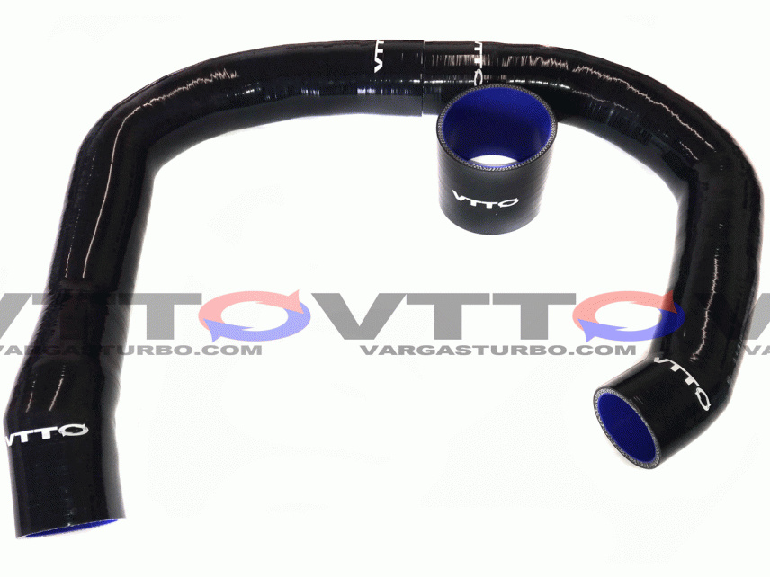 Силиконовые чарджпайпы (горячей стороны/discharge pipe) VVT (Vargas Turbocharger Technologies) Black для BMW M3/M4/M2 Competition (F80/F82/F83/F87) L6-3.0L (S55)