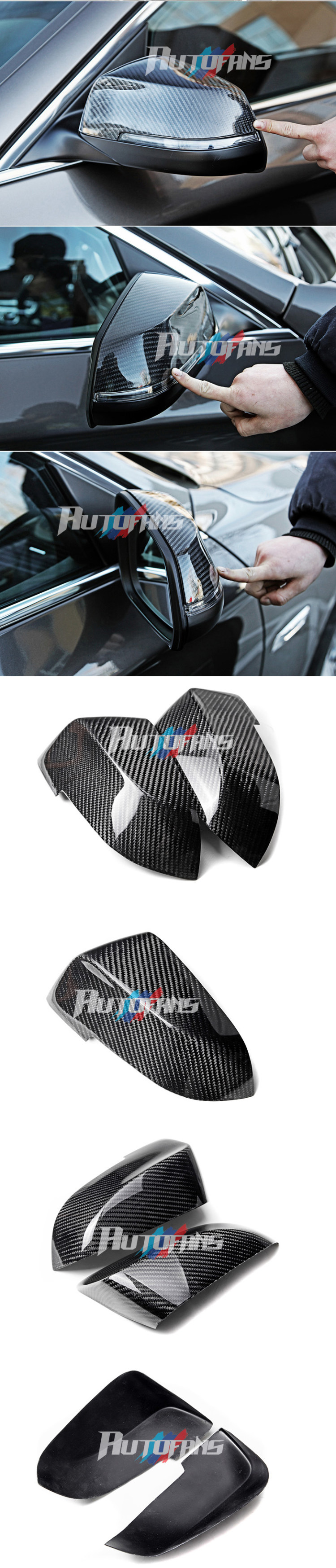Карбоновые накладки для зеркал Carbon Fiber BMW F10 LCI 520i-528i-535i 2014+