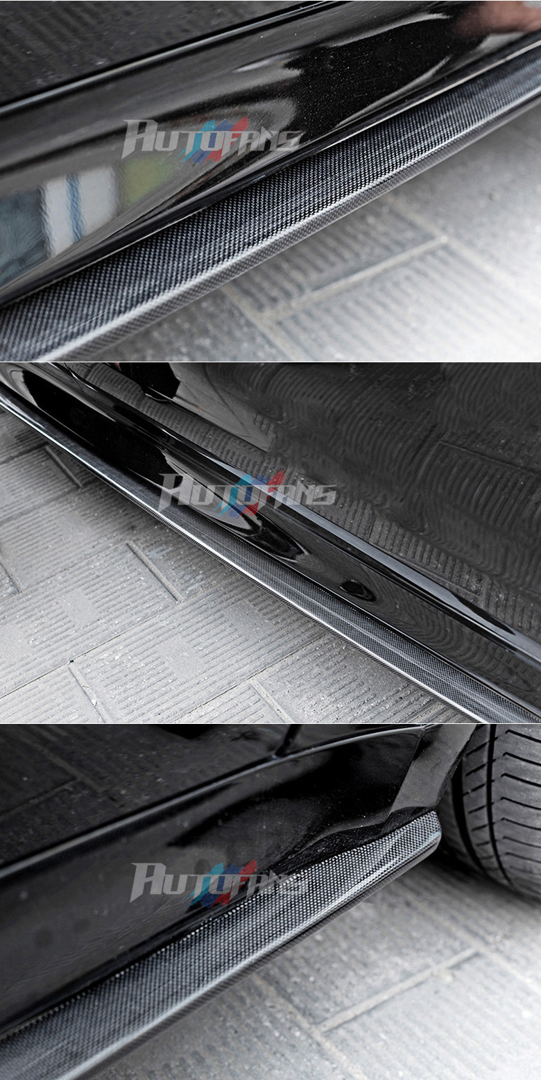 Расширительные накладки боковых порогов AF Type-1 (карбон) M-tech/M-sport Carbon Fiber BMW X5/X5M F15/F85
