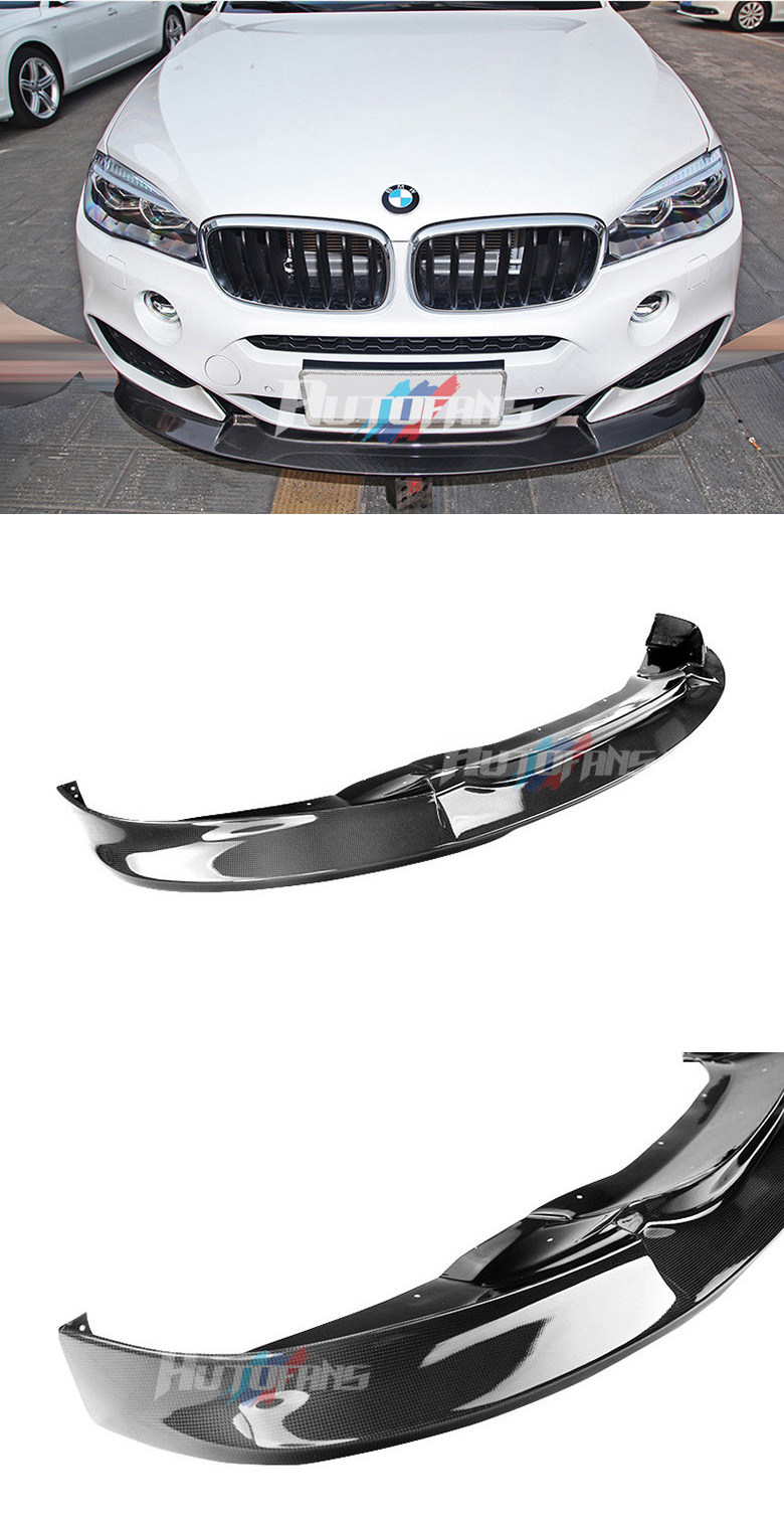 Накладка для переднего бампера AF Type-2 (карбон) M-tech/M-sport Carbon Fiber BMW X6 F16