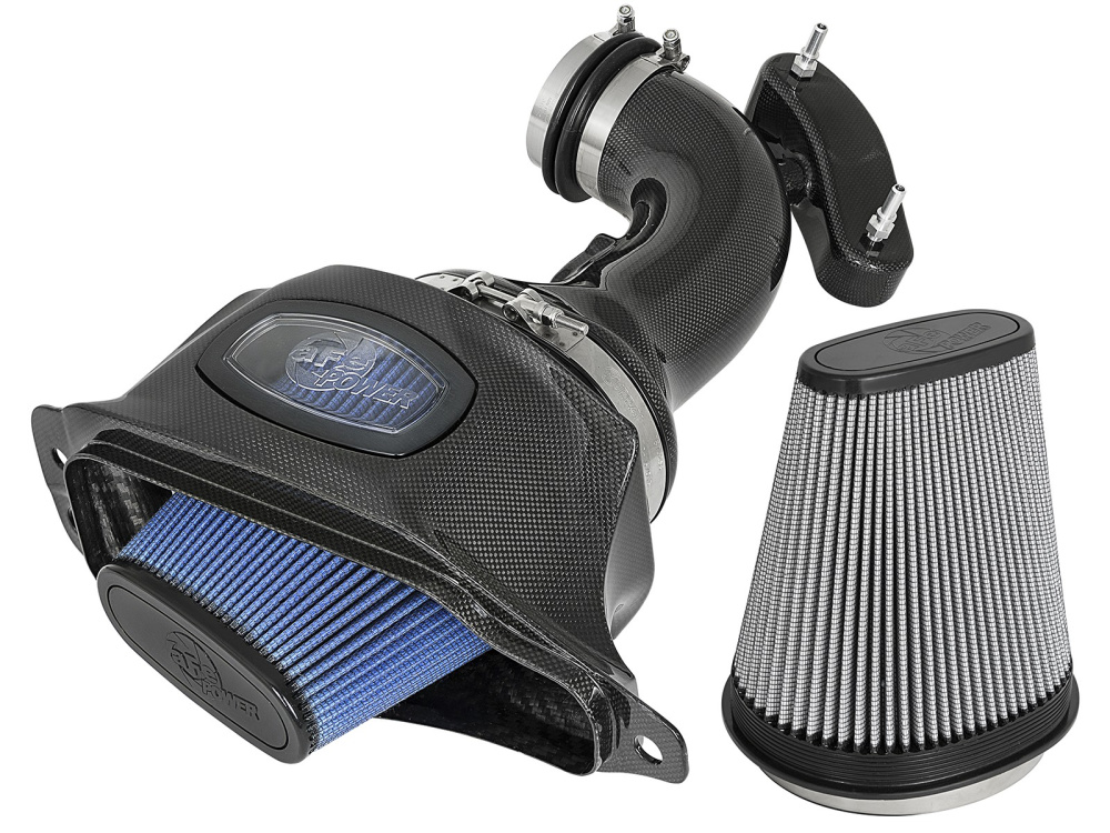 Впускная система aFe Black Series Momentum Carbon Fiber для Chevrolet Corvette Stingray (C7) 6.2L V8 (2014-17)