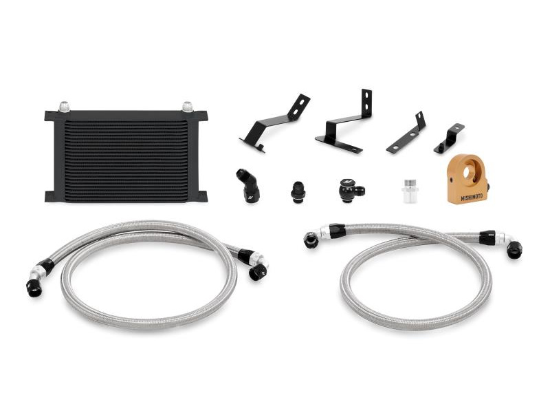 Масляный радиатор (маслокулер) с термостатом Mishimoto Oil Cooler (Black) для Chevrolet Camaro SS (LT1) 6.2L V8
