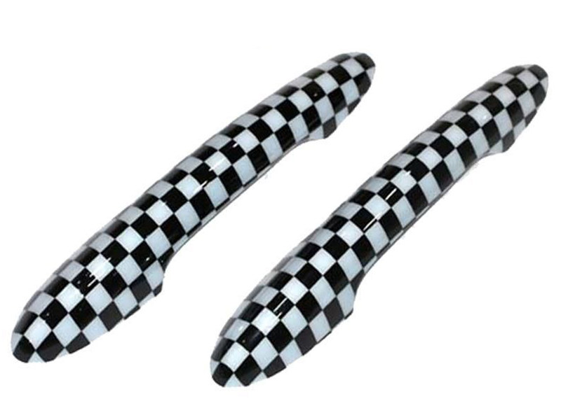 Накладки дверных ручек MINI Checkered (шашки)