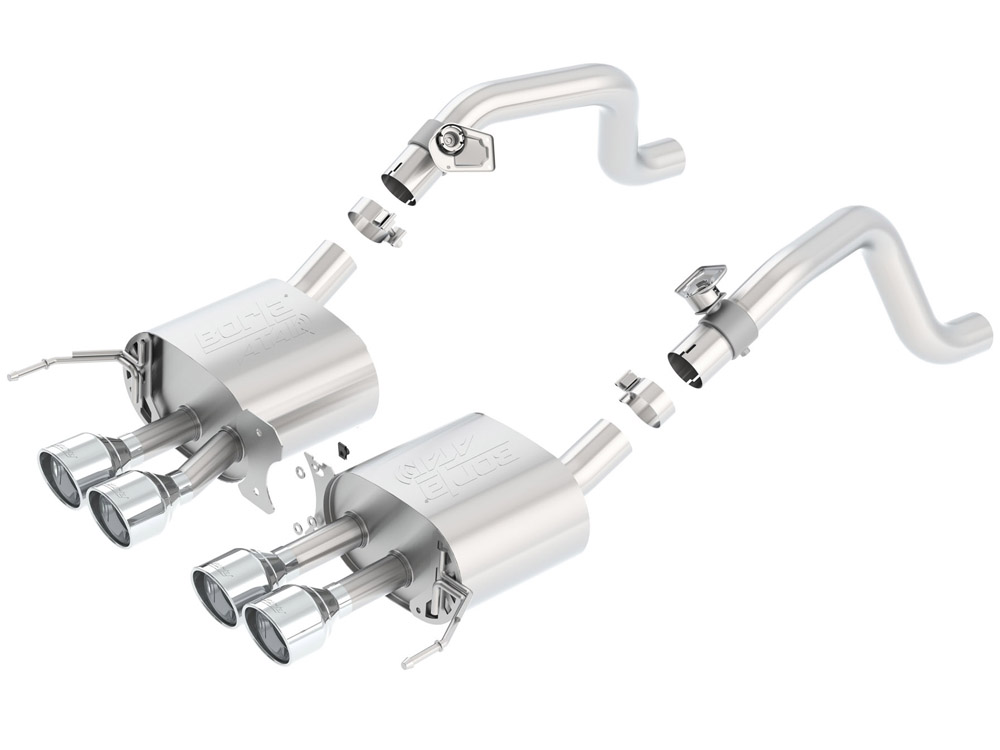 Выхлопная система Borla ATAK® Axle-Back (с клапанами AFM) для Chevrolet Corvette (C7) Stingray/Z51 (LT1) 2014-18 11878