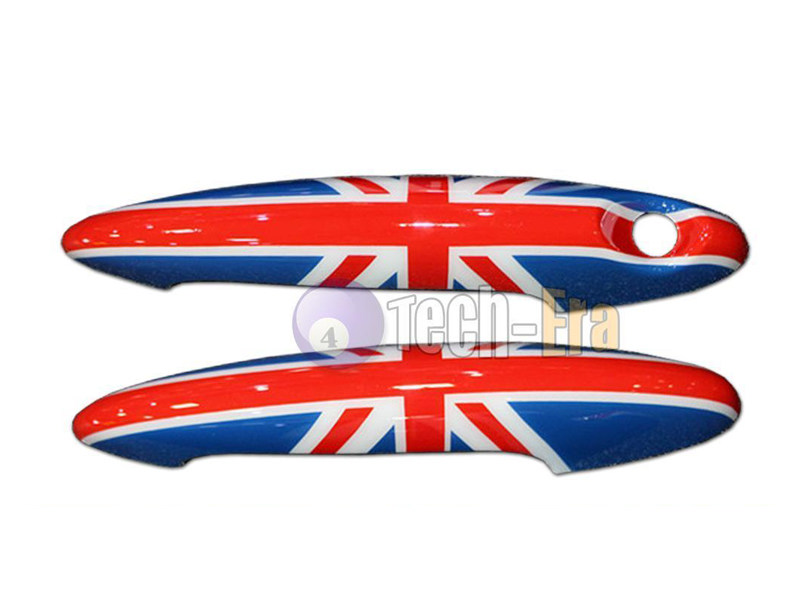 Накладки дверных ручек MINI Union Jack UK Flag (красный)