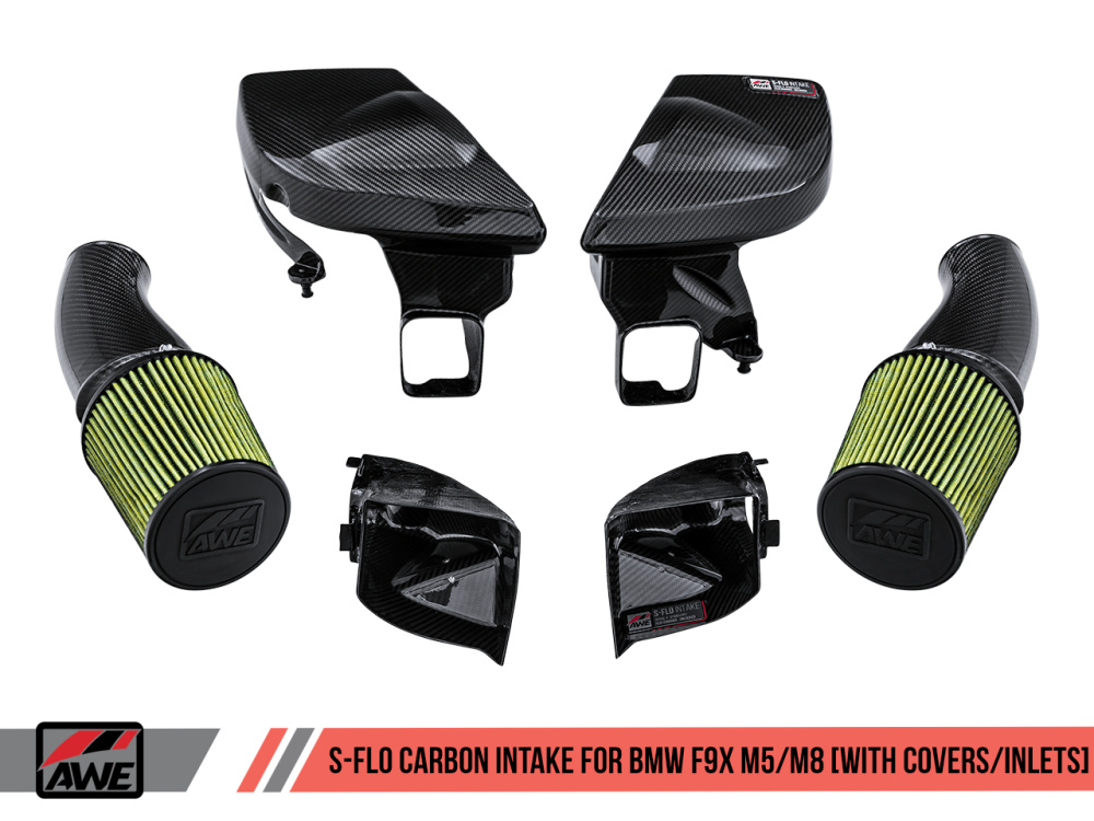 Впускная система AWE S-FLO Carbon Intake для BMW M5/M8 (F90/F91/F92/F93) S63B44