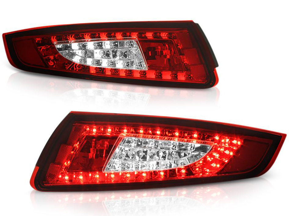 Задние фонари со светодиодами LED Rosso Red 2 (Clear Lens) для Porsche 911 (997) 2005-2009