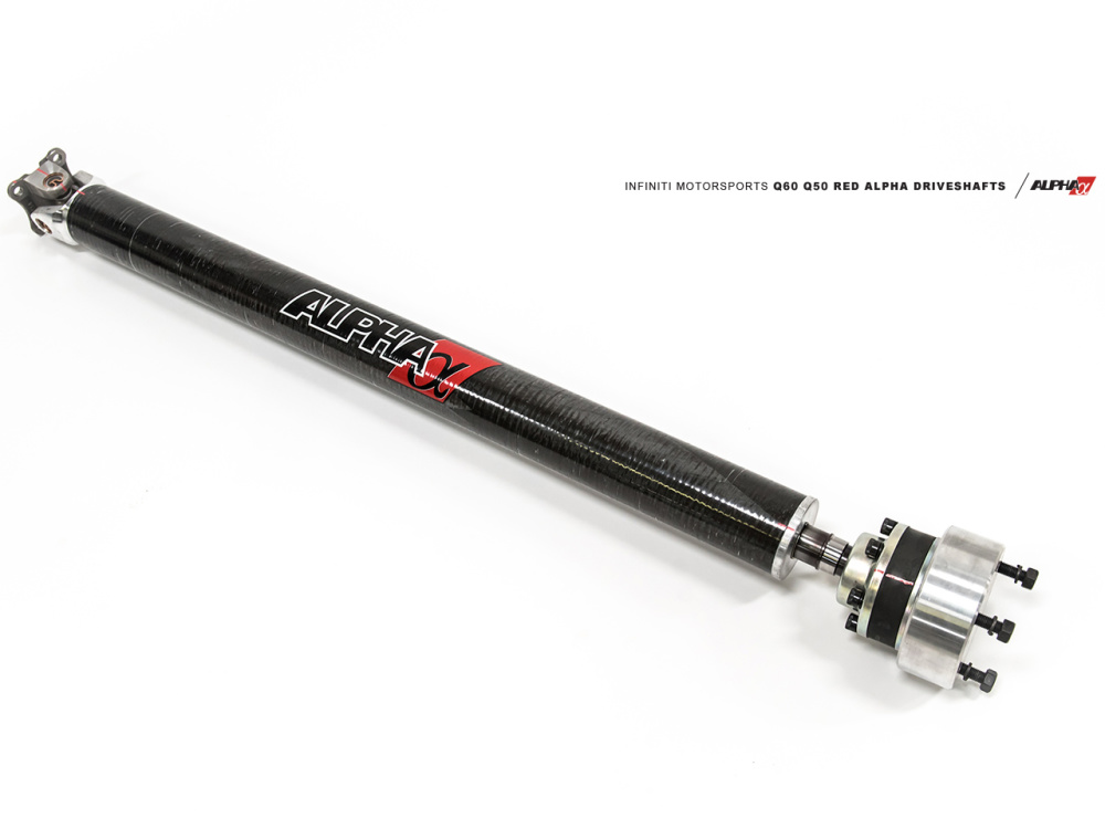 Усиленный карбоновый кардан AMS Alpha 3.25 Carbon Fiber CV Driveshaft для Infiniti Q50/Q60 3.0L V6 Twin Turbo (AWD)