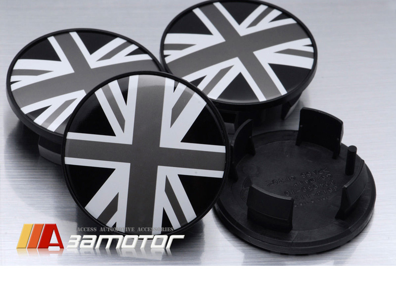 Вставки центрального отверстия колесных дисков 54мм MINI UK Black Flag