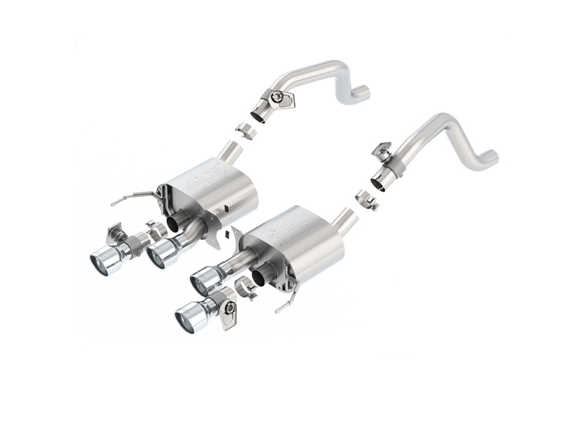 Выхлопная система Borla ATAK® Axle-Back (с клапанами AFM / NPP) для Chevrolet Corvette (C7) Stingray/Z51 (LT1) 2014-18 11875