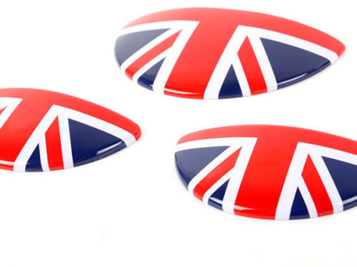 Накладки дверных ручек салона и бокса для очков MINI UK Red Flag (Английский Флаг)