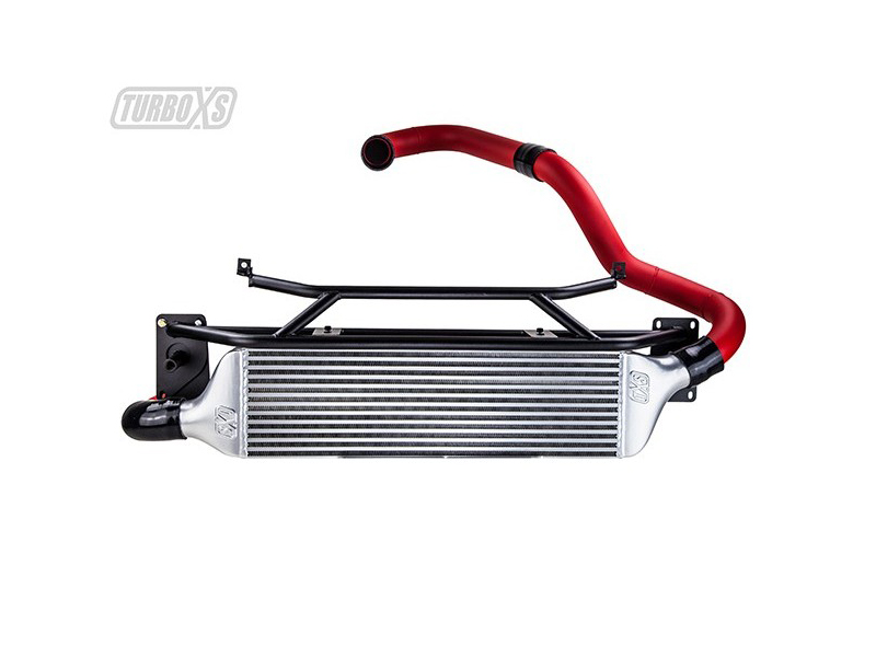 Фронтальный интеркулер TurboXS (FMIC) Red для Subaru WRX (FA20DIT) 2.0L Turbo (2015-17)