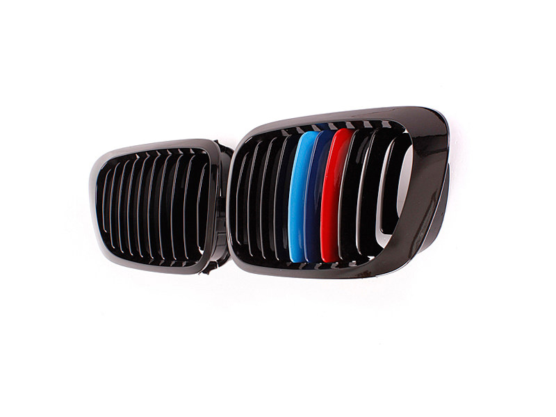Решетки радиатора M-Style/Tri-Color (черный глянец) BMW 3 (E46) Coupe (1998-2001)