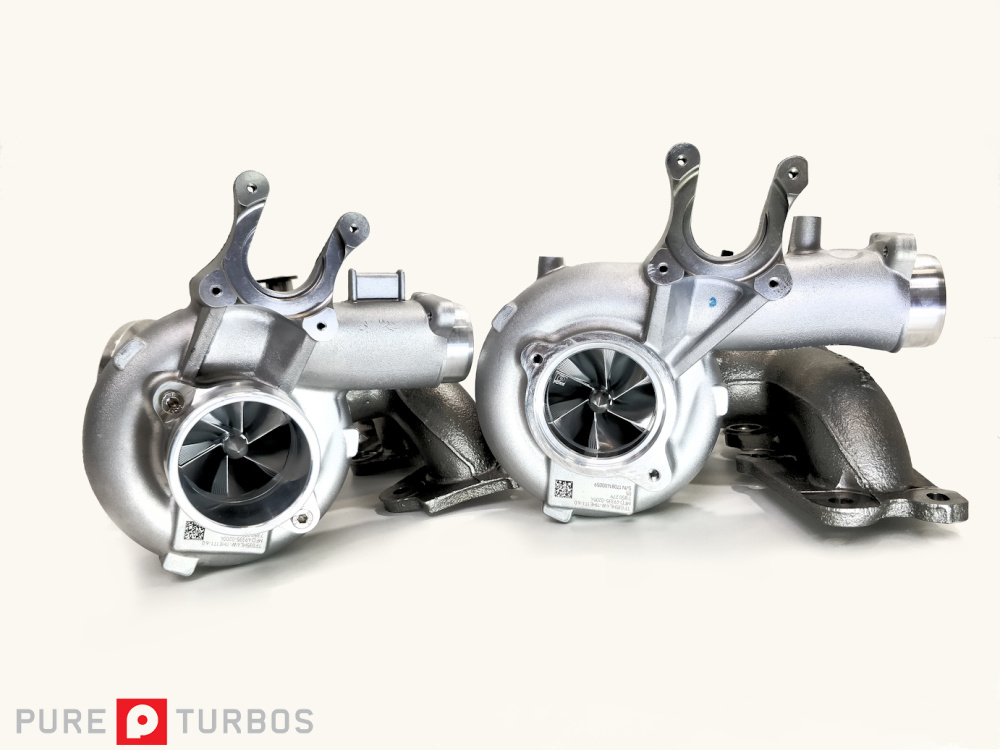 Турбокомпрессоры (турбины) Pure Turbos Stage 2+ Turbo Upgrade для BMW M3/M4/M2 Competition (F80/F82/F83/F87) L6-3.0L (S55)