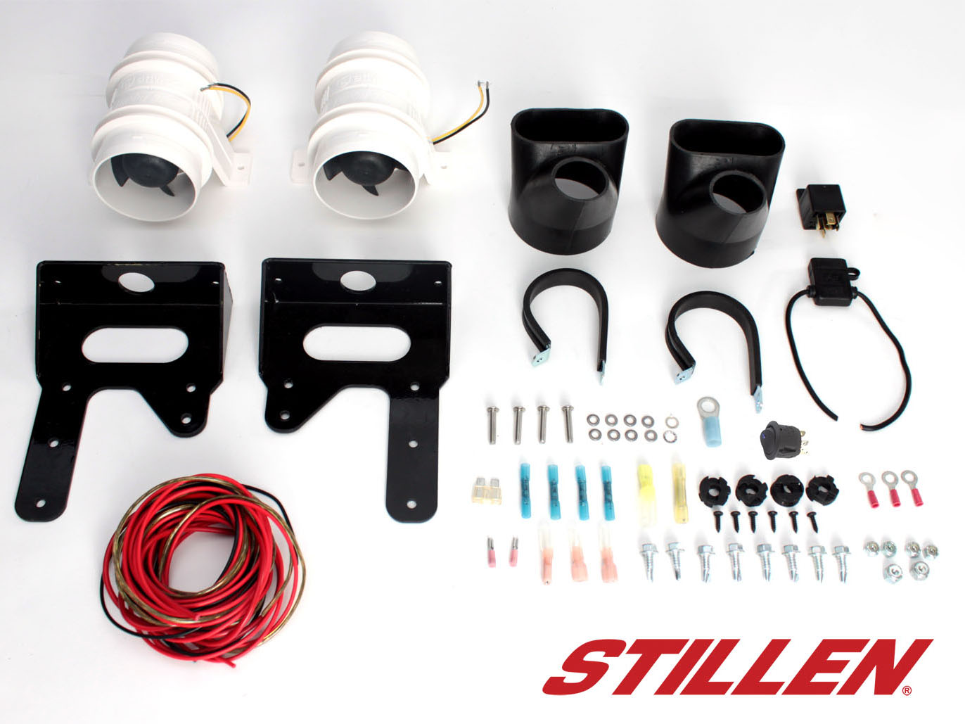 Принудительное охлаждения передних тормозов STILLEN для Nissan GTR R35 (2009-2014)