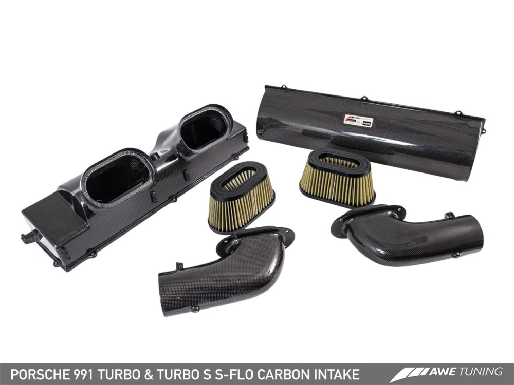 Впускная система AWE Tuning S-FLO Carbon Intake для Porsche 911 (991.1/991.2) Turbo/Turbo S