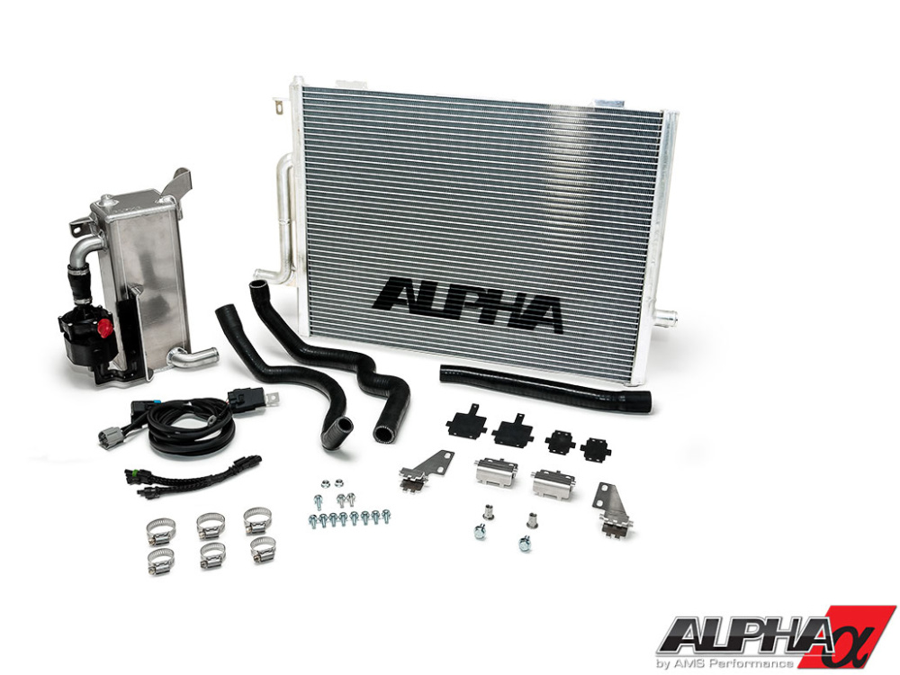 Высокопроизводительный теплообменник (радиатор) интеркулера (Water-to-Water) AMS Alpha для для Audi S4 (B8) 3.0T V6 TFSI