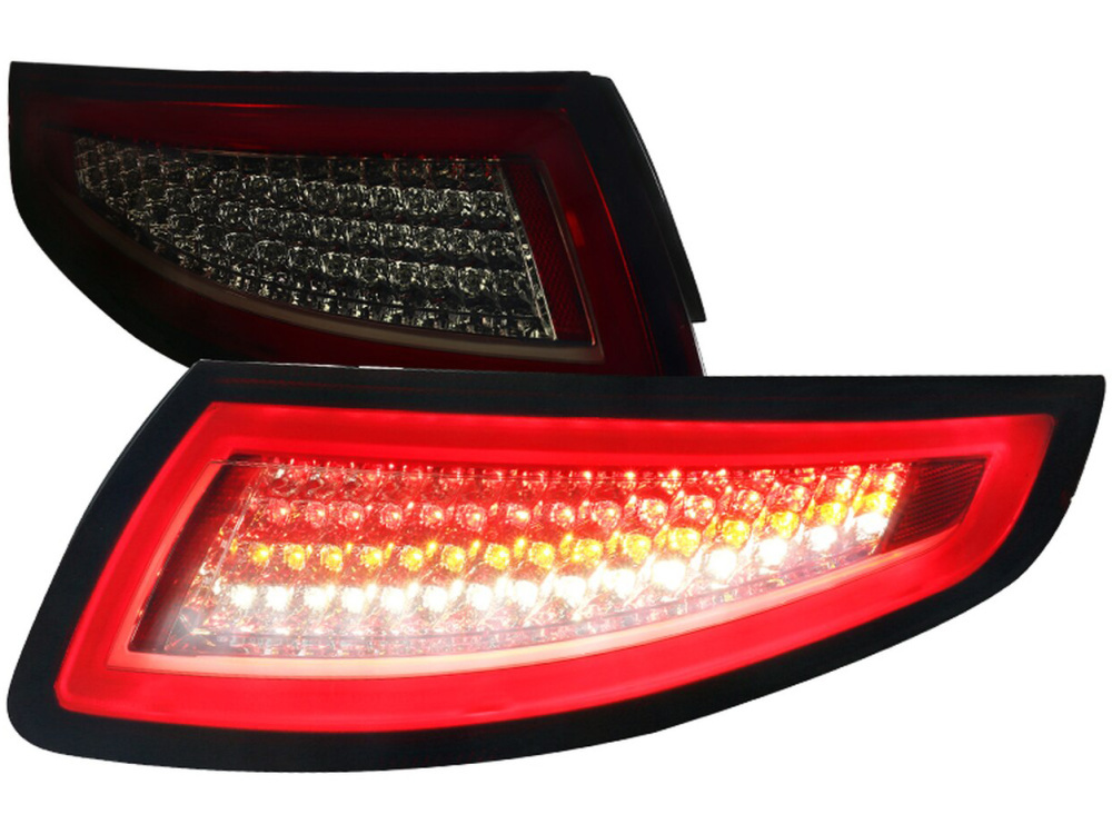 Задние фонари со светодиодами LED (Chrome Housing/Red Smoke Lens) для Porsche 911 (997) 2005-2009