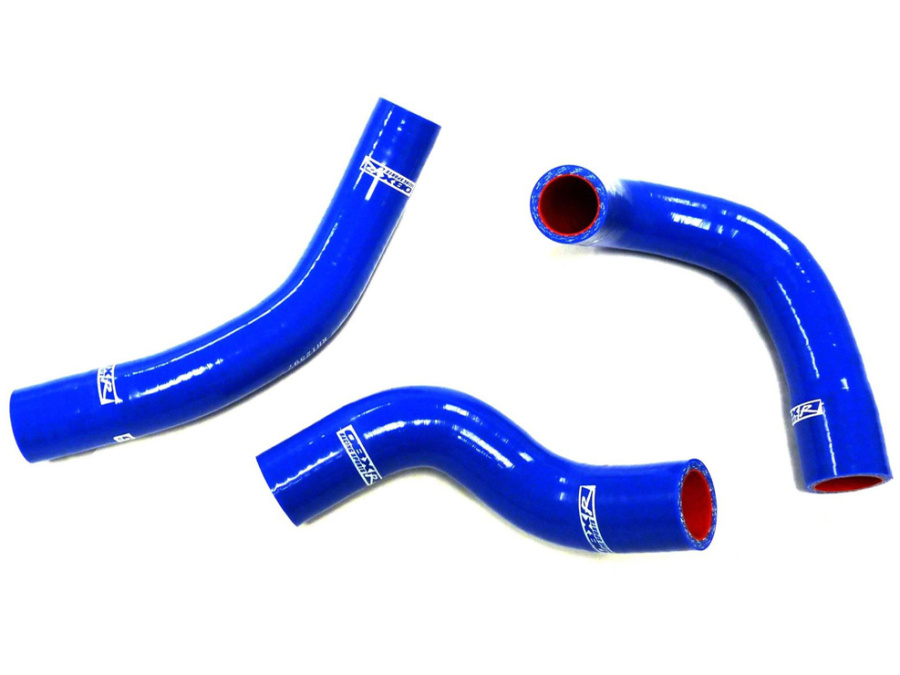 Силиконовые патрубки радиатора OBX Racing (синий) для Hyundai Veloster 1.6L Turbo (2013-2017)