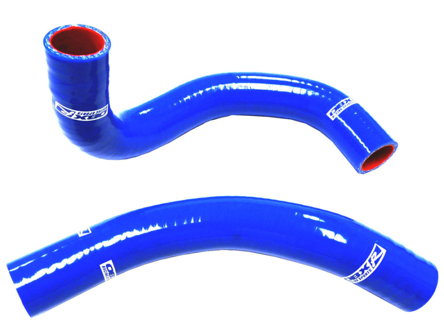 Силиконовые патрубки радиатора OBX Racing (синий) для Hyundai Veloster 1.6L NA (2012-2017)