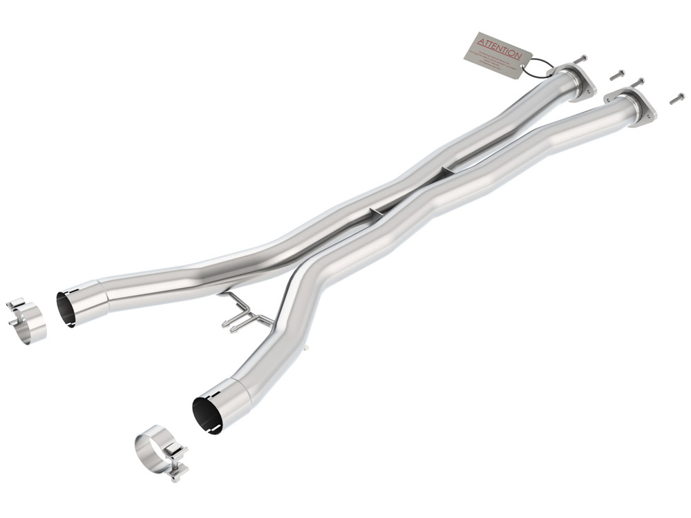 Средняя часть выхлопной системы Borla (X-Pipe/Mid-pipe) для Chevrolet Corvette (C7) Stingray (LT1) 2014-18 60547