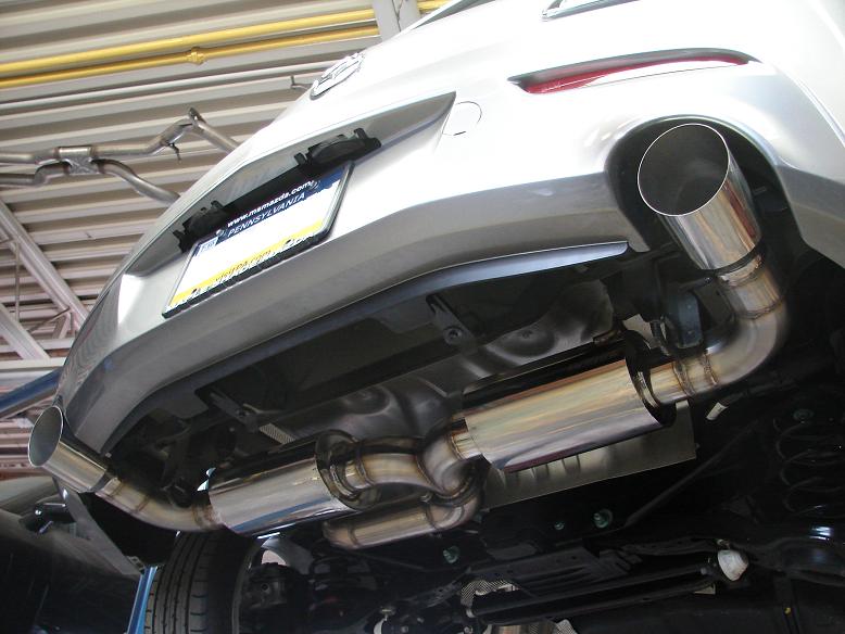 Выхлопная система UR Performance AxleBack для Mazda 3 MPS (2010-13)