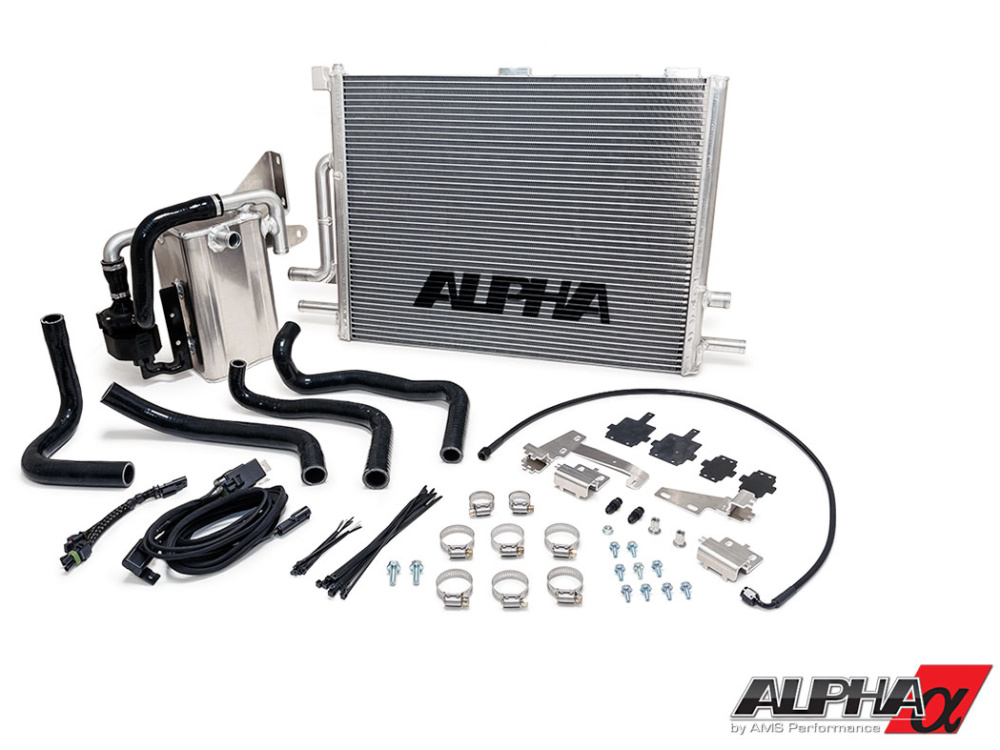 Высокопроизводительный теплообменник (радиатор) интеркулера (Air-to-Water) AMS Alpha для Audi S6/7 C7 (4.0 TFSI V8 Twin Turbo)