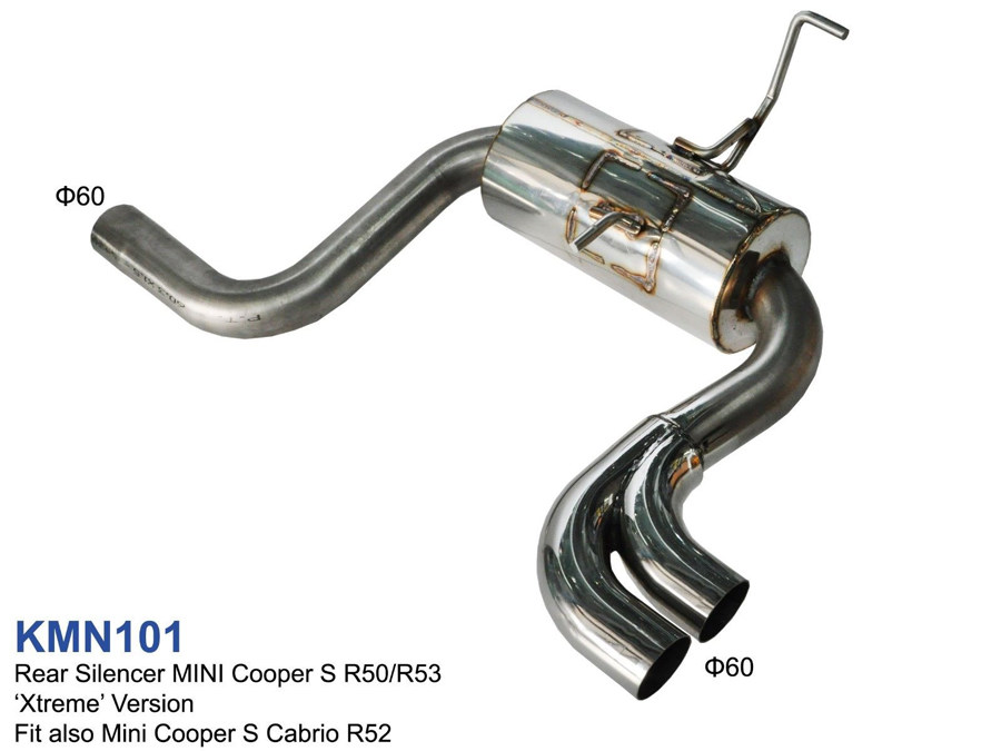 Выхлопная система Type 1 Axle-Back для Mini Cooper S R53 (2002-06)