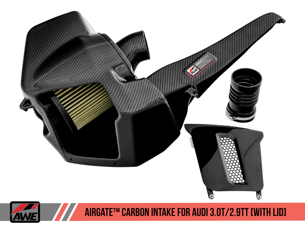Впускная система AWE AirGate™ Carbon Intake для Audi S4/S5/RS4/RS5 (B9) (8W/F5) 2.9L/3.0L V6 Turbo/Twin Turbo (2.9/3.0 TFSI/EA839)