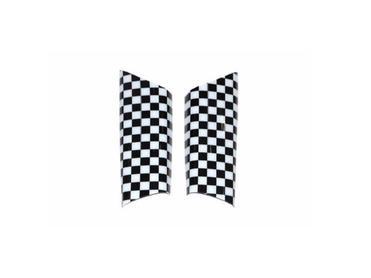 Внутренние накладки дверных ручек MINI Checkered (шашки)