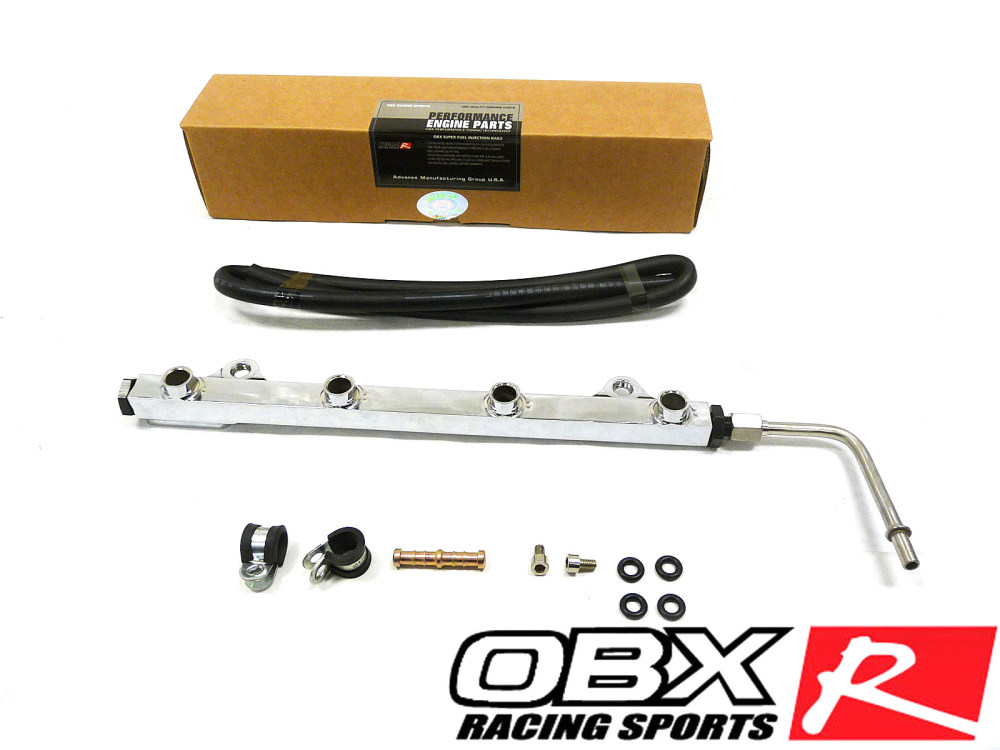 Топливная рейка OBX-R (Silver) для Mitsubishi Lancer Evolution X (Evo 10) L4-2.0L Turbo (4B11T)