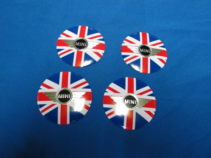 Накладки центрального отверстия колесных дисков MINI UK Red Flag