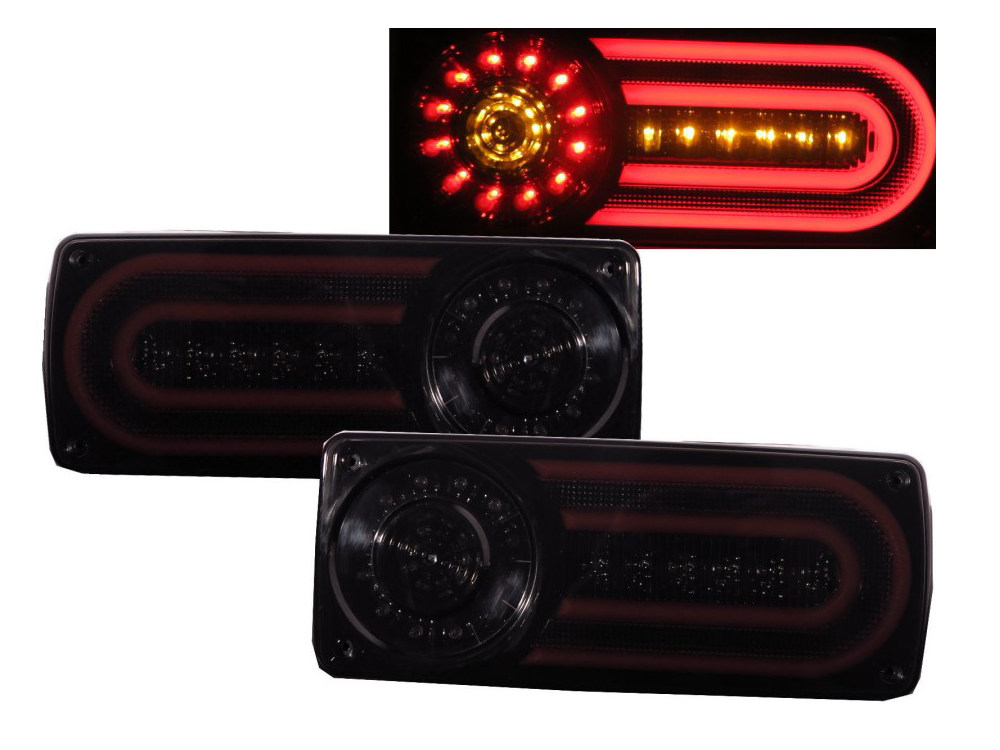 Задние фонари со светодиодами LED Brabus Style (чёрные)