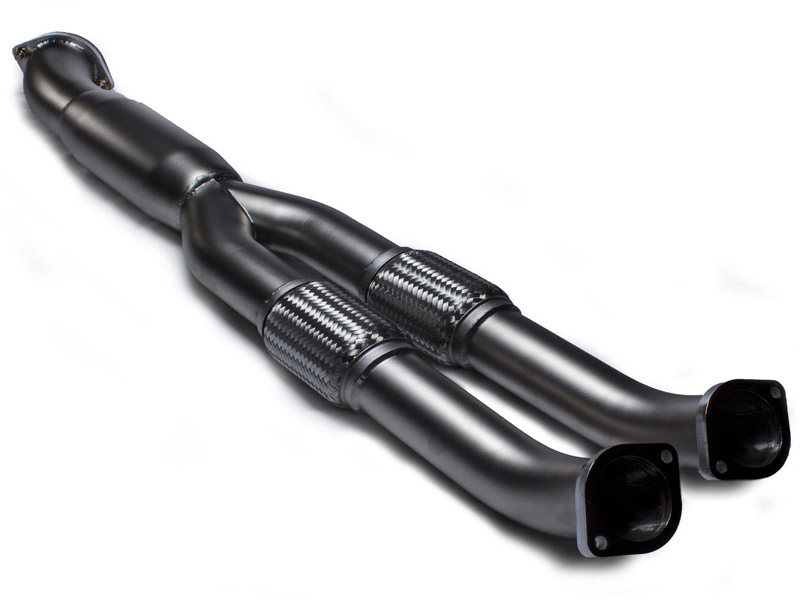 Средняя часть (Y-pipe) Speed By Design 3.5 (90mm) Resonated Midpipe with Silver Hi-Temp Coating Finish для Nissan GT-R R35 (09+)