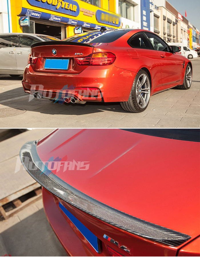 Лип-спойлер крышки багажника V1 (карбон) Carbon Fiber BMW M4 F82