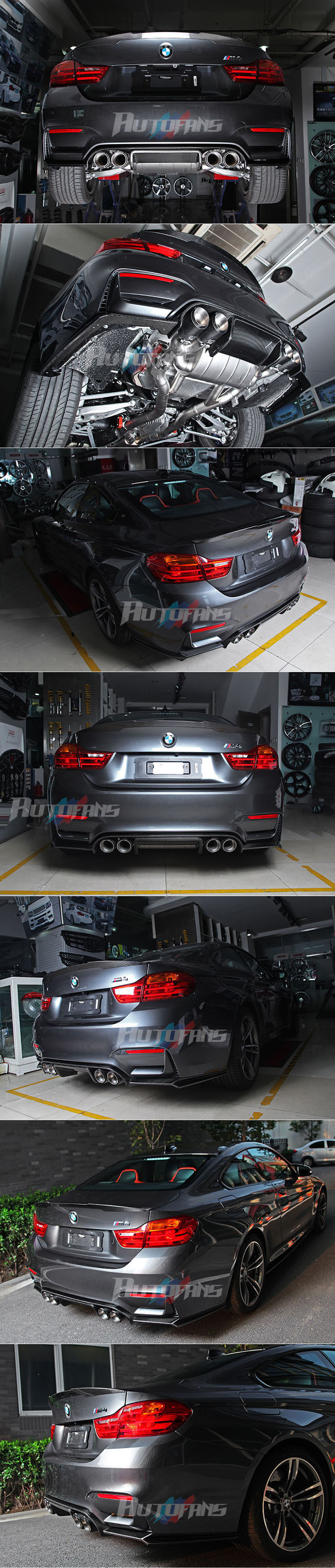 Диффузор заднего бампера AF Type-7 (карбон) Carbon Fiber BMW M3/M4 (F8X)