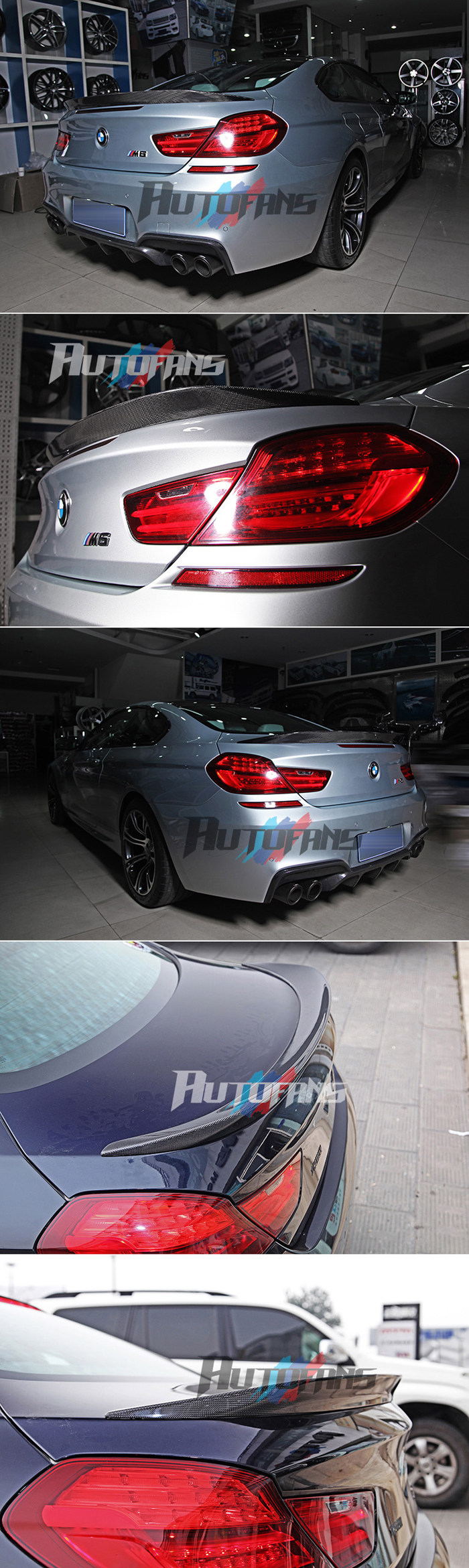 Спойлер крышки багажника карбон BMW-F06-F13-640i-650i-M6-Carbon