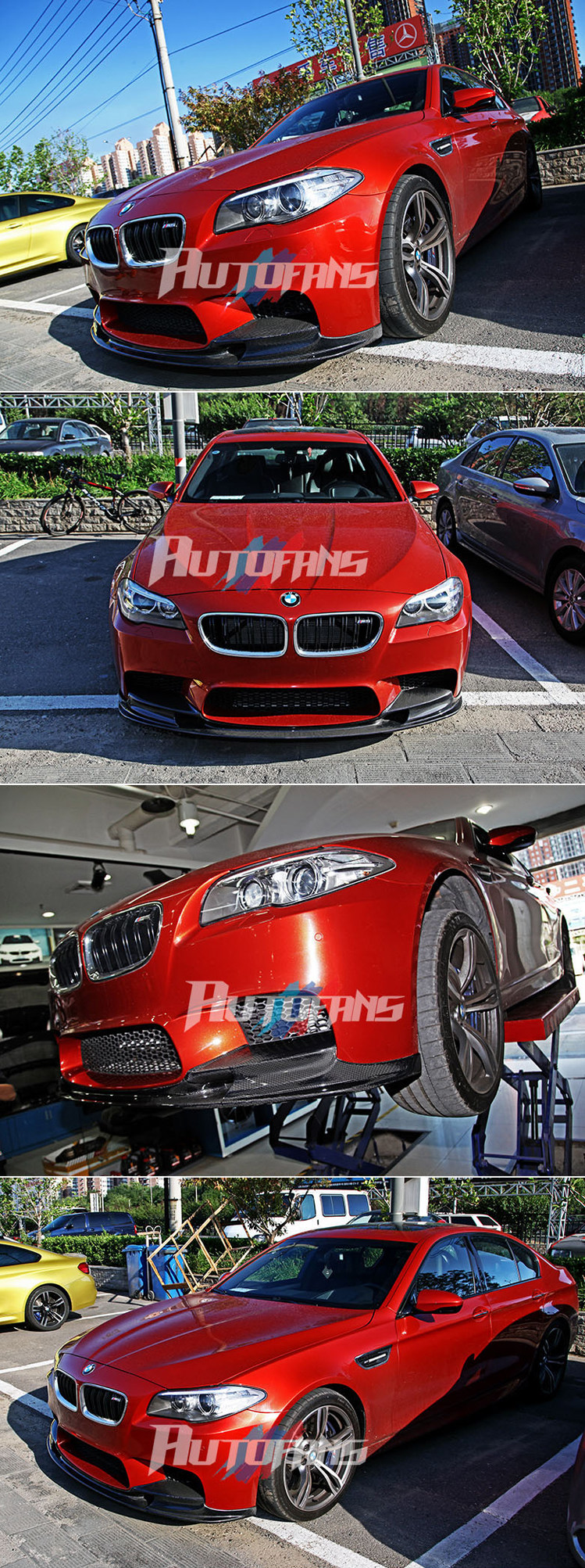 Накладка для переднего бампера Performance (карбон) Carbon Fiber BMW F10 M5