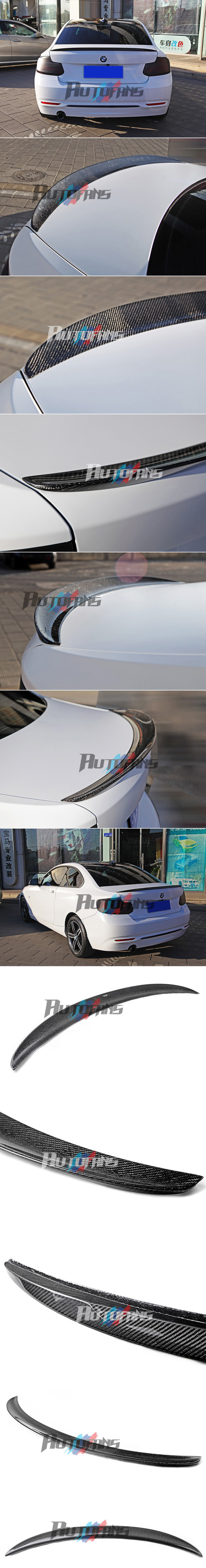 Карбоновый лип-спойлер крышки багажника BMW 2-Серии (F22/Ф22) Купе 220i, 235i