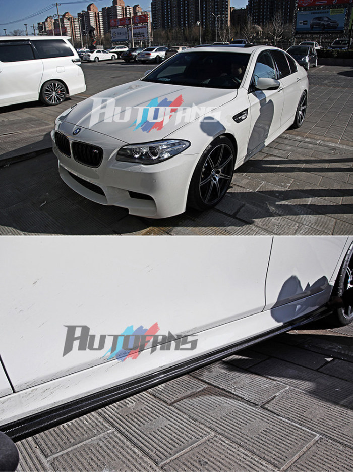 Карбоновые накладки расширители боковых порогов для BMW M5 (F10) 