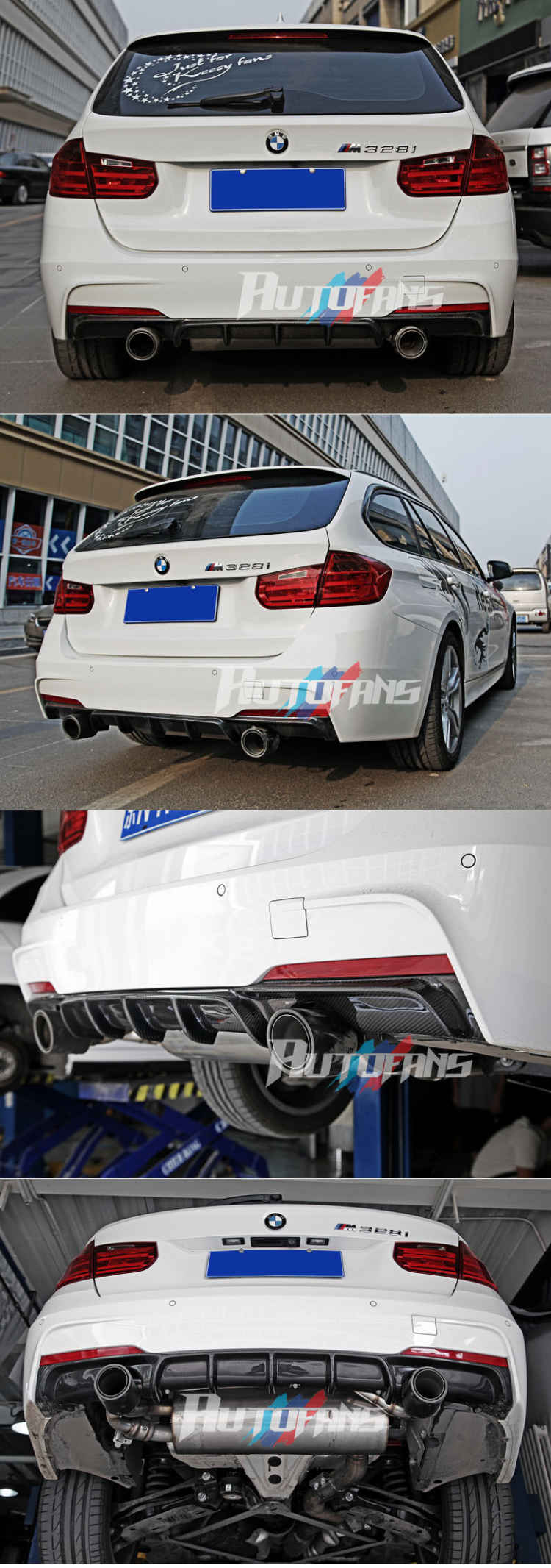 Карбоновый диффузор BMW F30 335i M-tech Carbon-Fiber