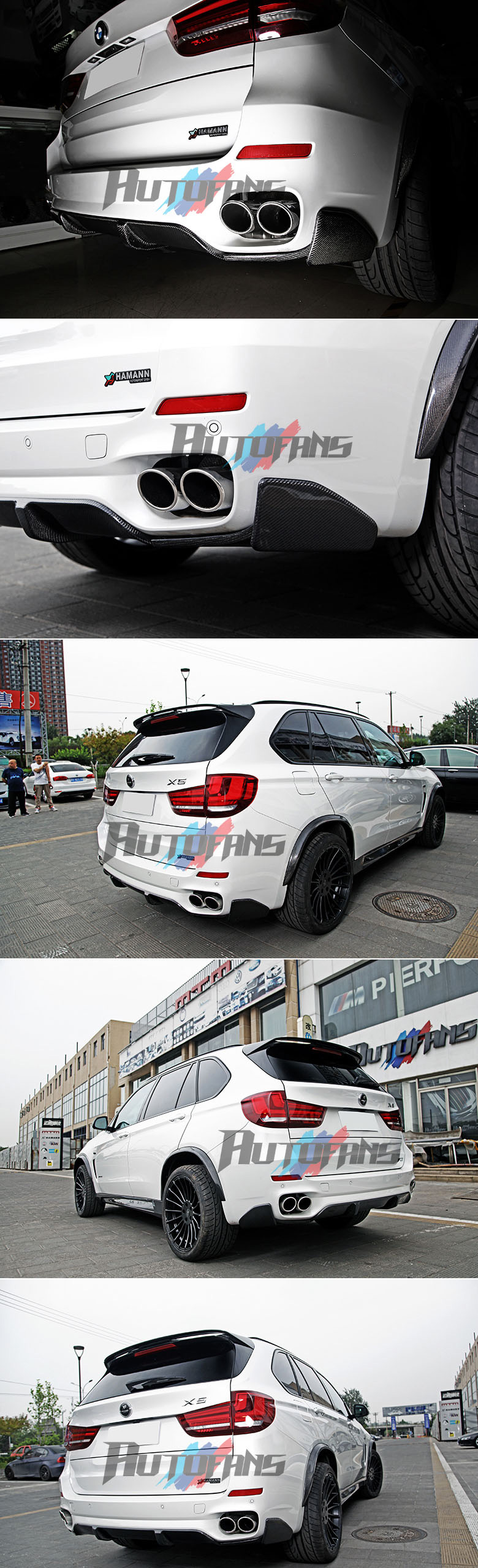 Сплиттеры заднего бампера (карбон) M-tech/M-sport Carbon Fiber BMW X5 (F15)