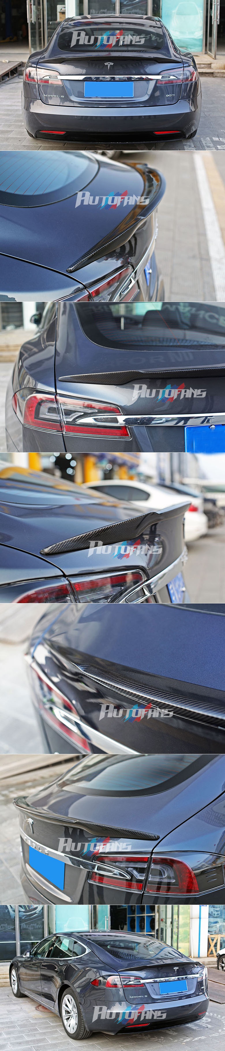 Лип-спойлер крышки багажника (карбон) Carbon Fiber Tesla Model-S Carbon Fiber Tesla Model-S