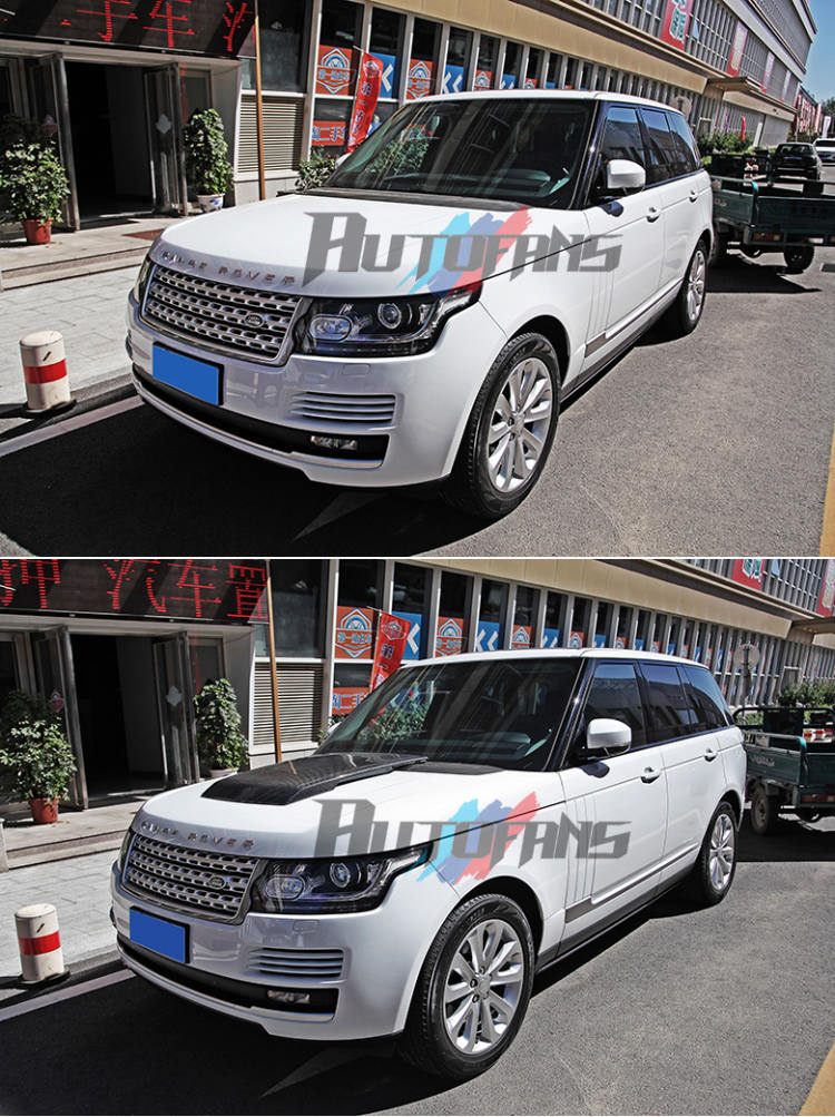 Карбоновая накладка капота Land-Rover-Range-Rover-Carbon-2012+