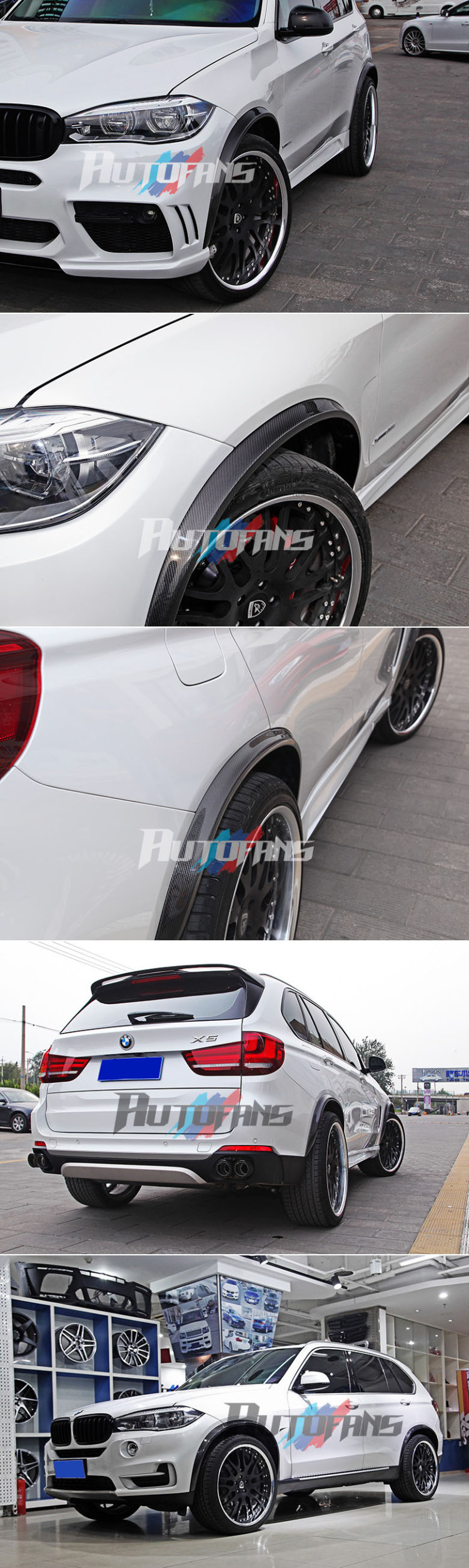 BMW-F15-X5-Карбоновые накладки колесных арок