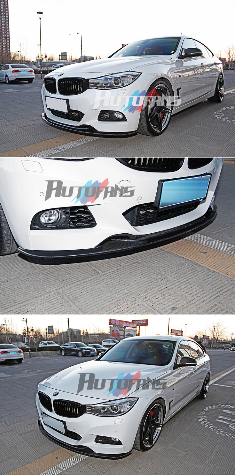 Накладка для переднего бампера (карбон) M-tech (M-sport) BMW-F34-3Series-GT