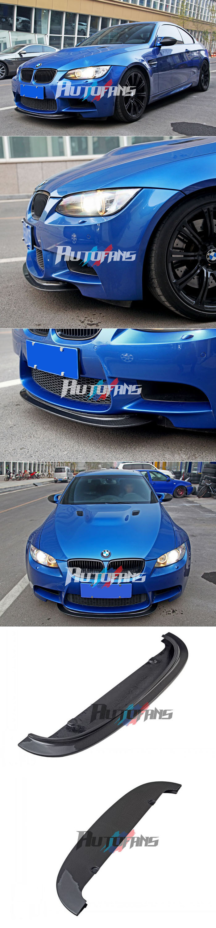 New 2008-2013 BMW E92 E93 E90 M3 Carbon Fiber Front Lip Spoiler splitter E9X M3.jpg