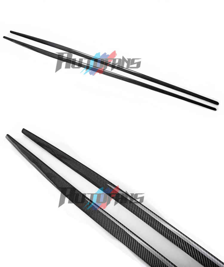 Carbon-Fiber, OE-Style Side-Skirts-For-Mercedes-Benz-A117-W117-CLA250-Amg